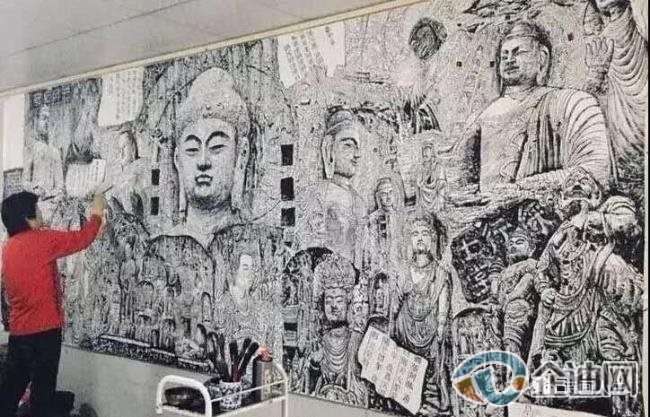 马培童笔刻佛像 马培童笔刻佛像