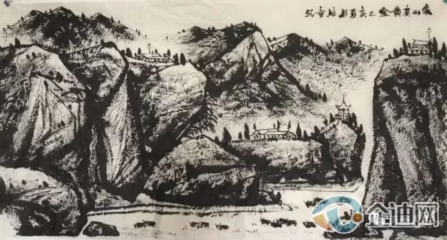 马培童疏体山水画 马培童疏体山水画
