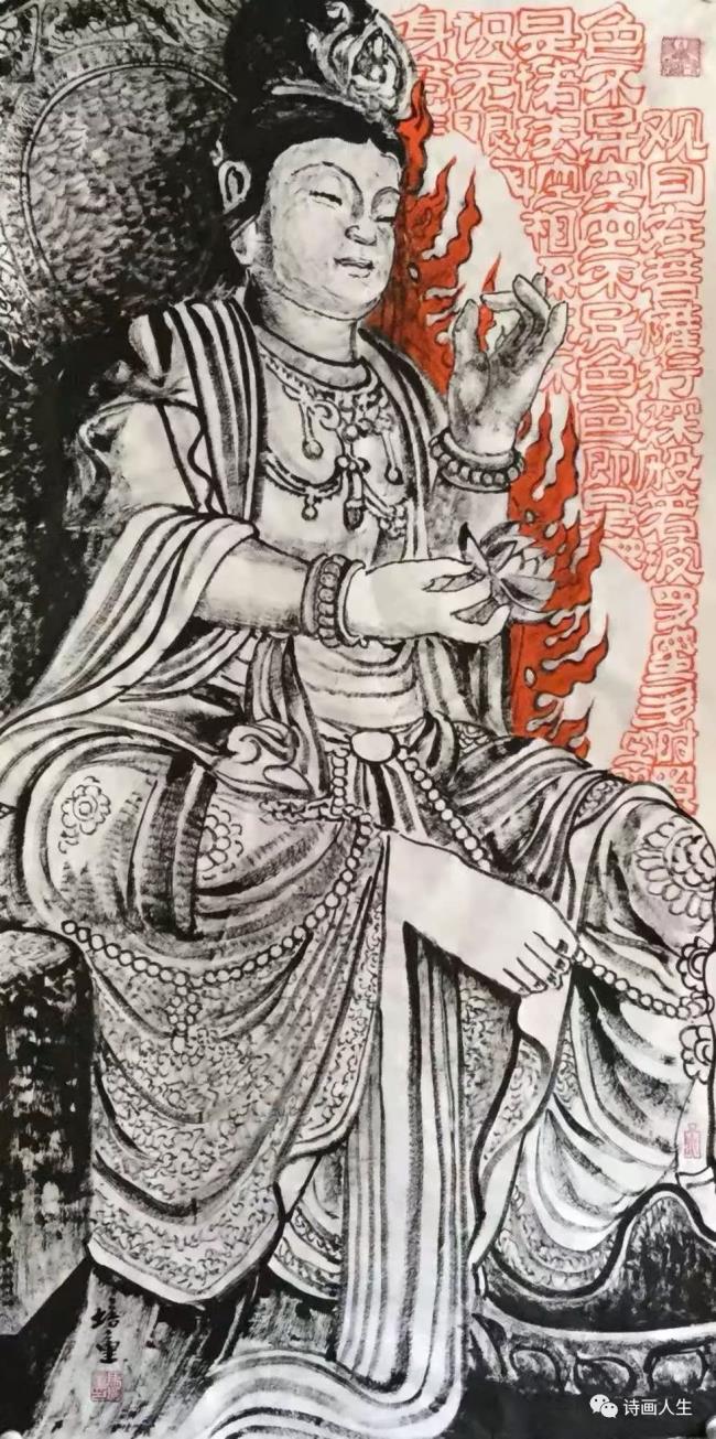 马培童,观音佛造像 马培童,观音佛造像