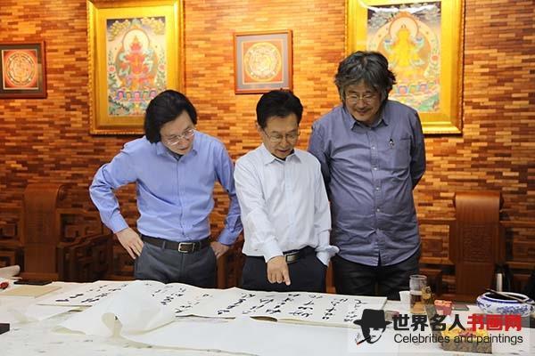 河南省书法家协会学术委员会副主任姜寿田、中宣部原秘书长、中国政研会副会长官景辉、青岛市书法家协会主席范国强.jpg 河南省书法家协会学术委员会副主任姜寿田、中宣部原秘书长、中国政研会副会长官景辉、青岛市书法家协会主席范国强.jpg